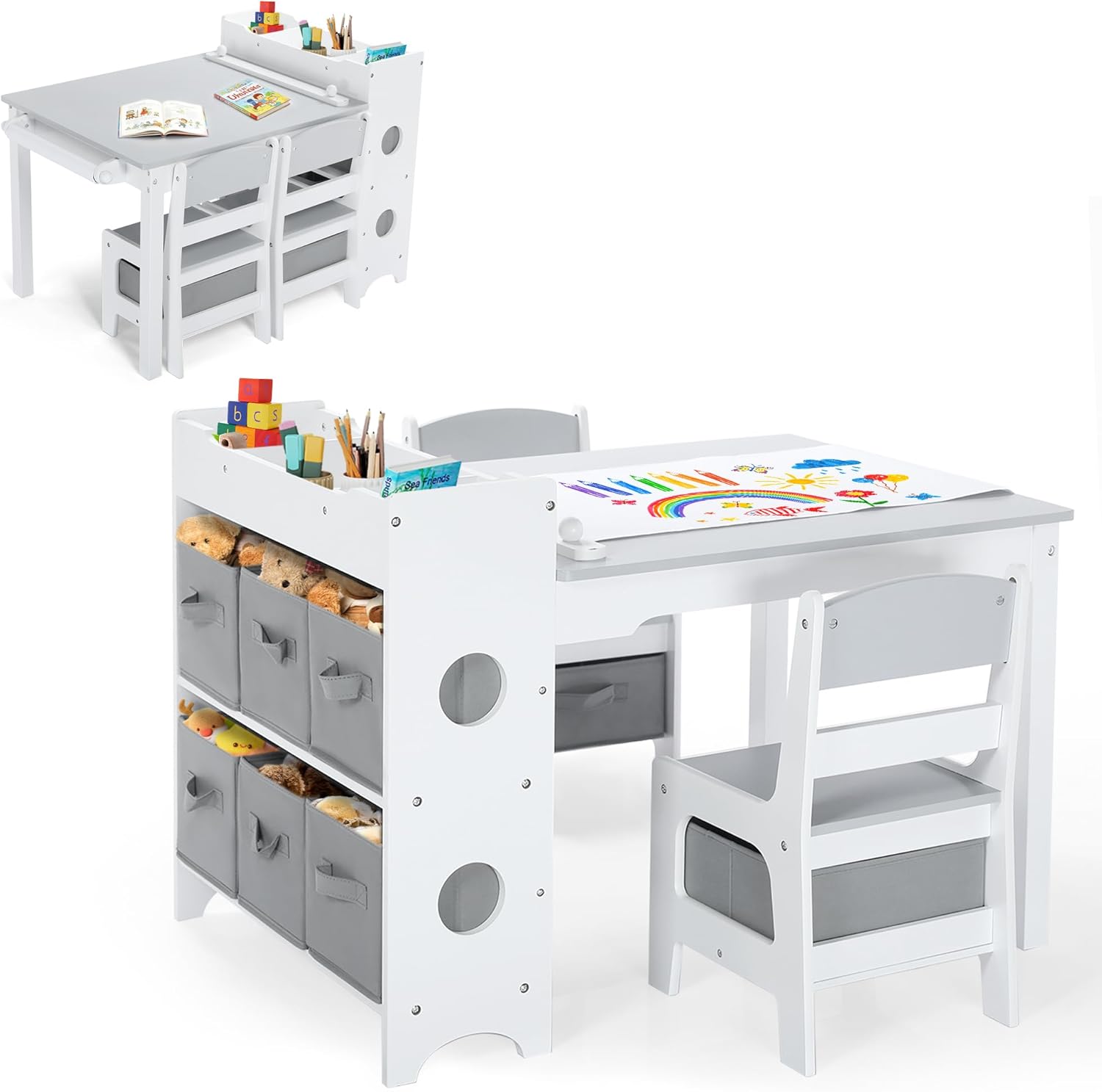 Art And Craft For Nursery - Zestaw stolik i krzesło dla dzieci,
