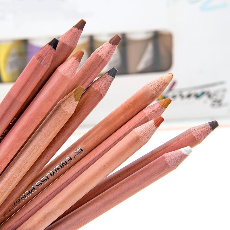 Colored Pencil Professional - 12 szt. Profesjonalne miękkie pastele w