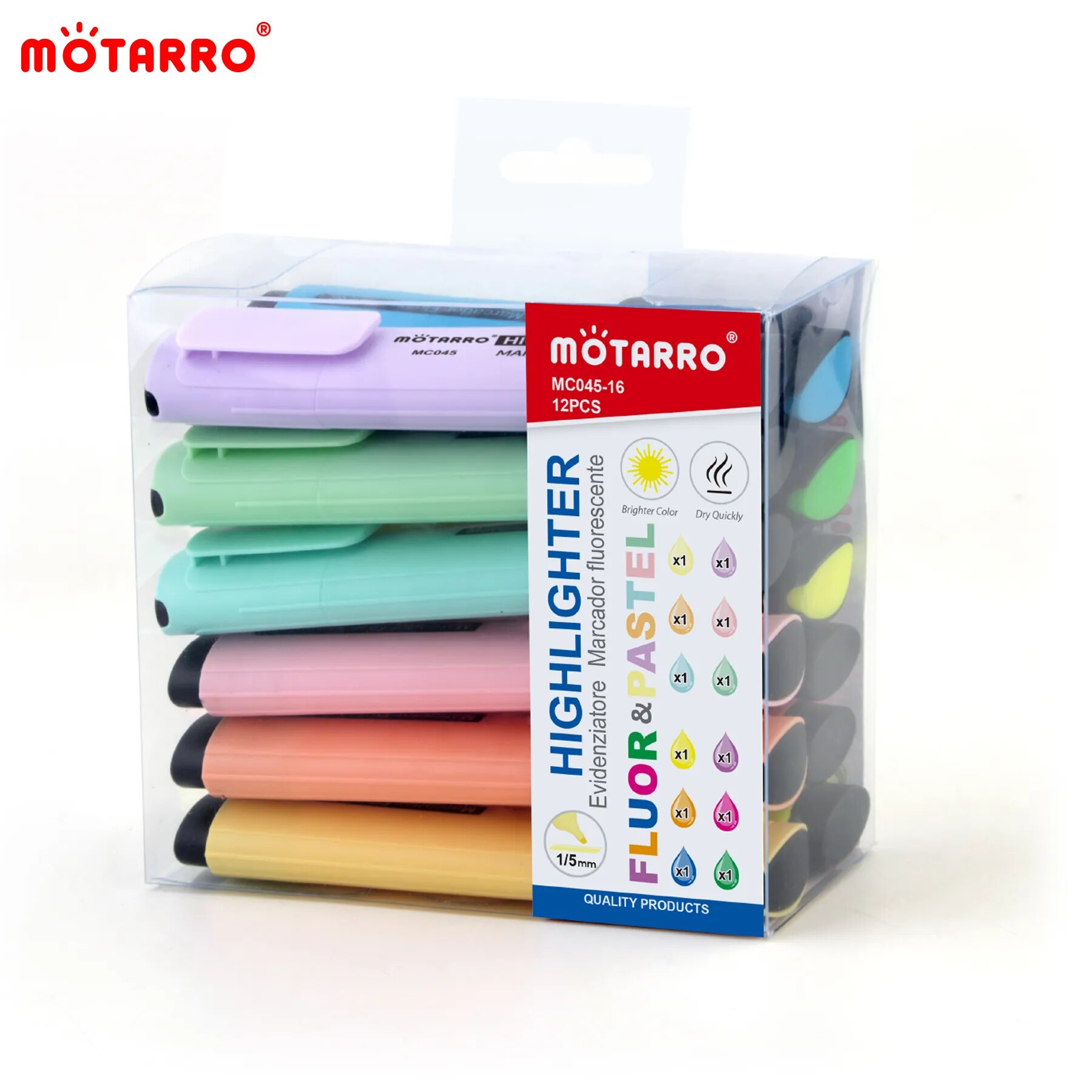 Stabilo Marker Boss - MOTARRO 12 sztuk pudełko pcv markery