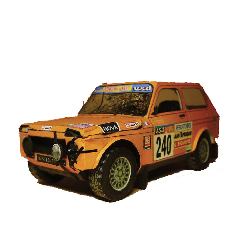 Art Craft Cardboard - LADA NIVA 1985 1:32 Dakar rajd