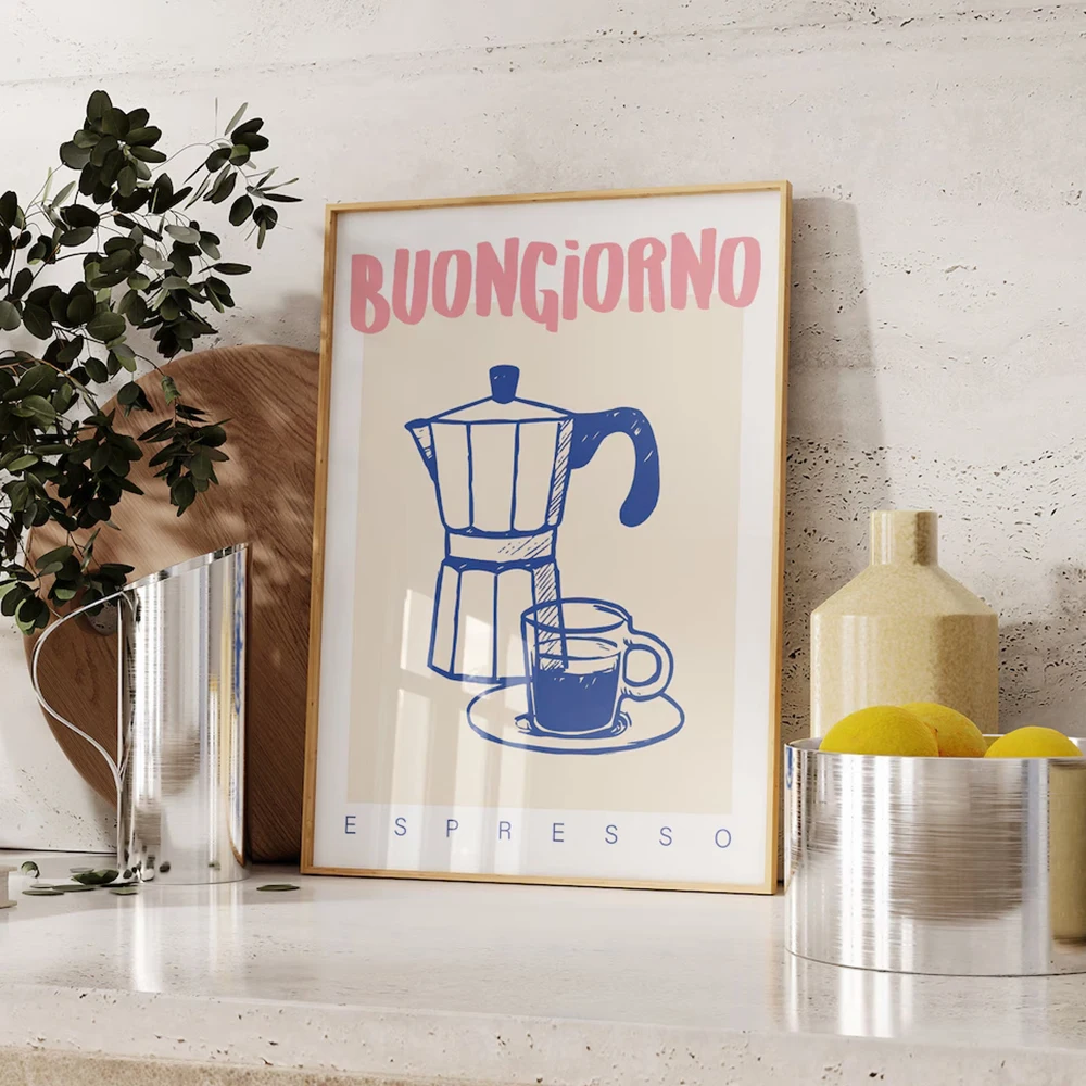 Art Craft Kitchen - Nowoczesna kawa Espresso Wall Art Prints