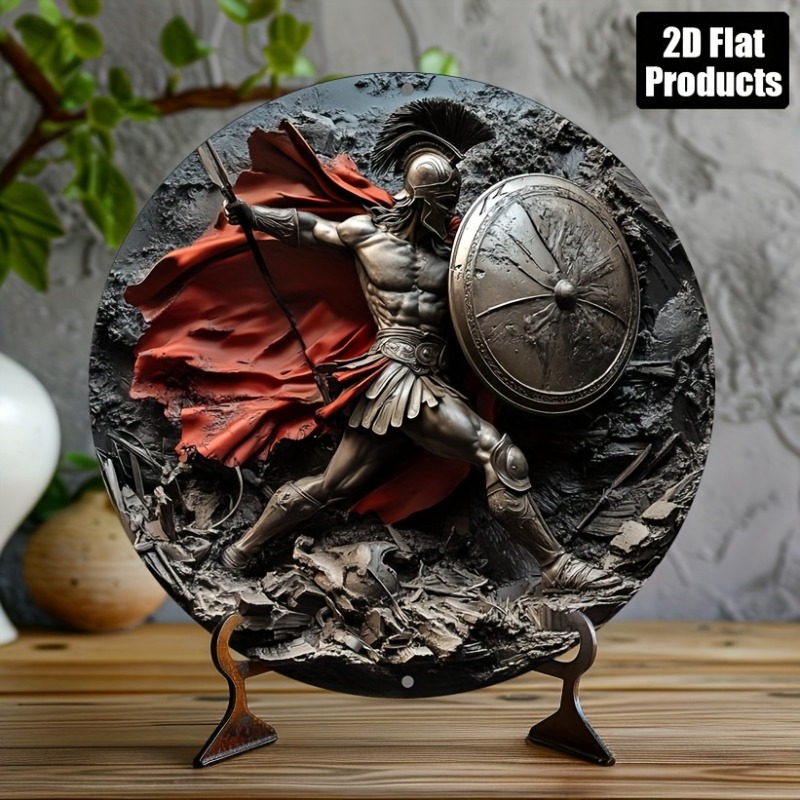 Art Craft Kitchen - Okrągła metalowa dekoracja ścienna z aluminium
