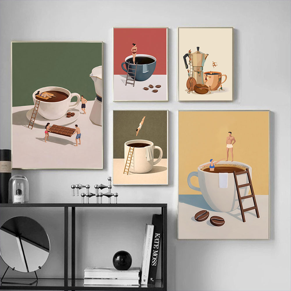 Art Craft Kitchen - 1 szt. bezramowy plakat na płótnie