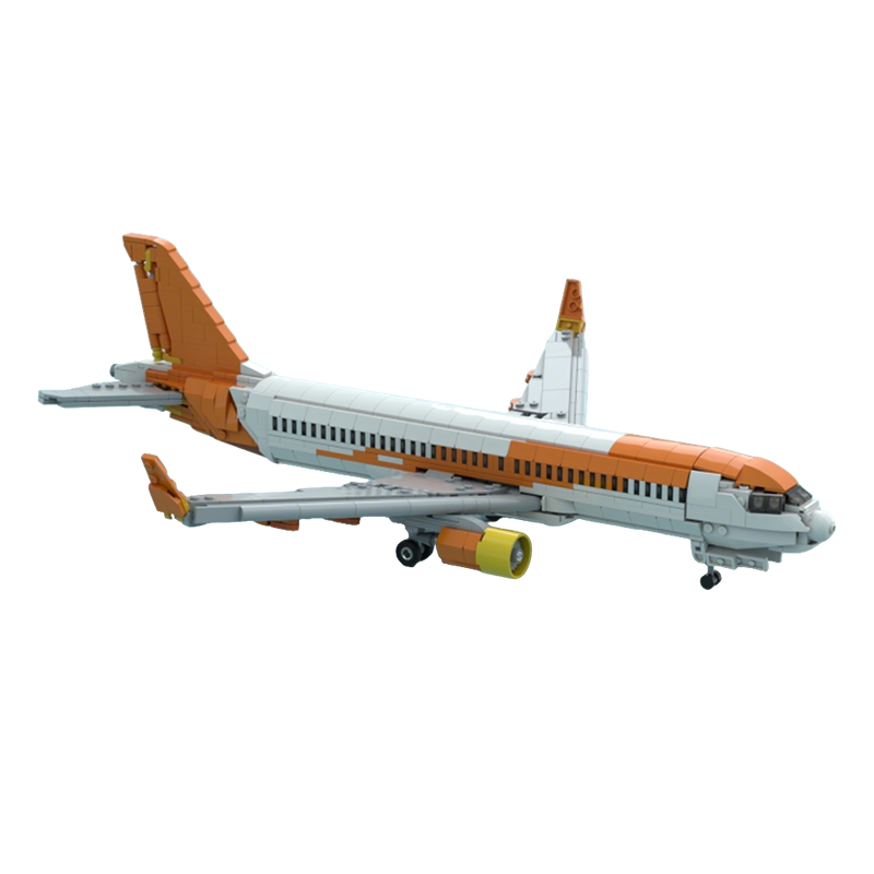 Art Craft Idea - 1100 sztuk MOC Easy Jet Airbuss