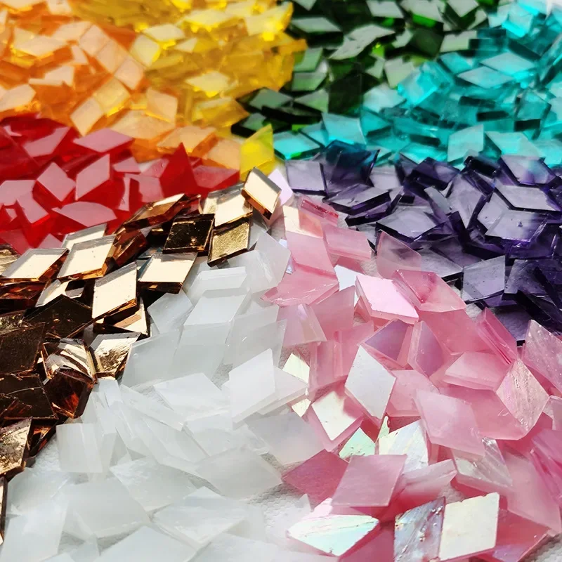 Art Craft Hobbies - 200g diamentowe płytki mozaikowe wielokolorowy kawałek
