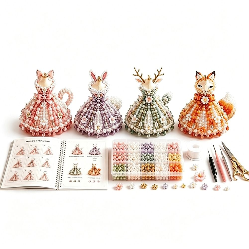 Art Craft Rainbow - Zestaw do tworzenia sukienki z drobnych
