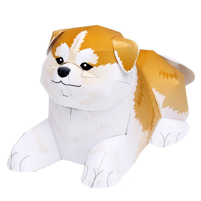 Art Craft Cardboard - Akita Shiba Inu Składane ręcznie robione