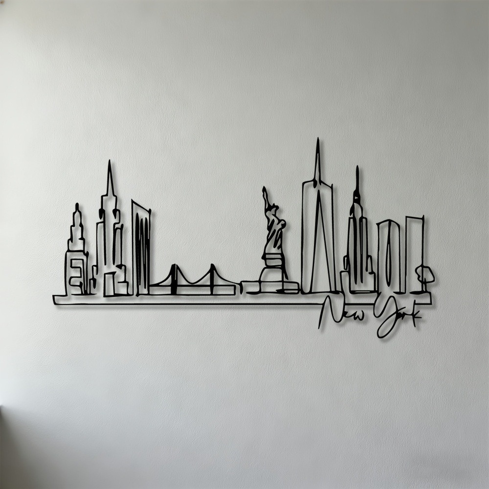 Art Craft Nyc - CIFBUY Metalowa Dekoracja Ścienna z Motywem