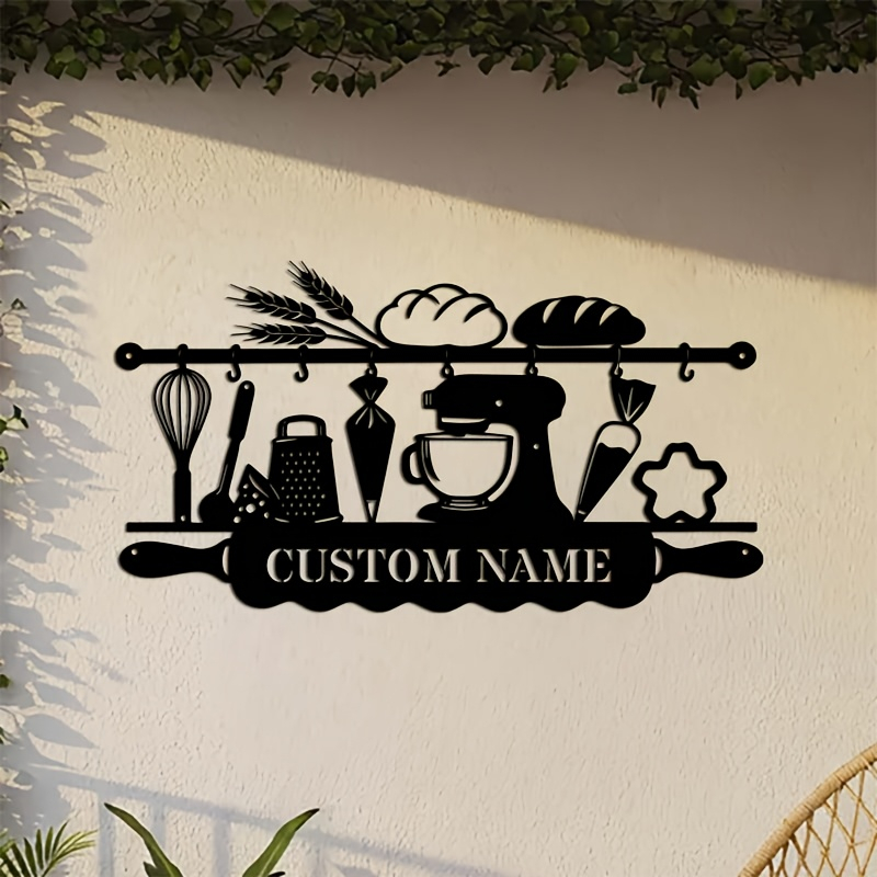 Art Craft Kitchen - Personalizowana żelazna dekoracja ścienna do kuchni,