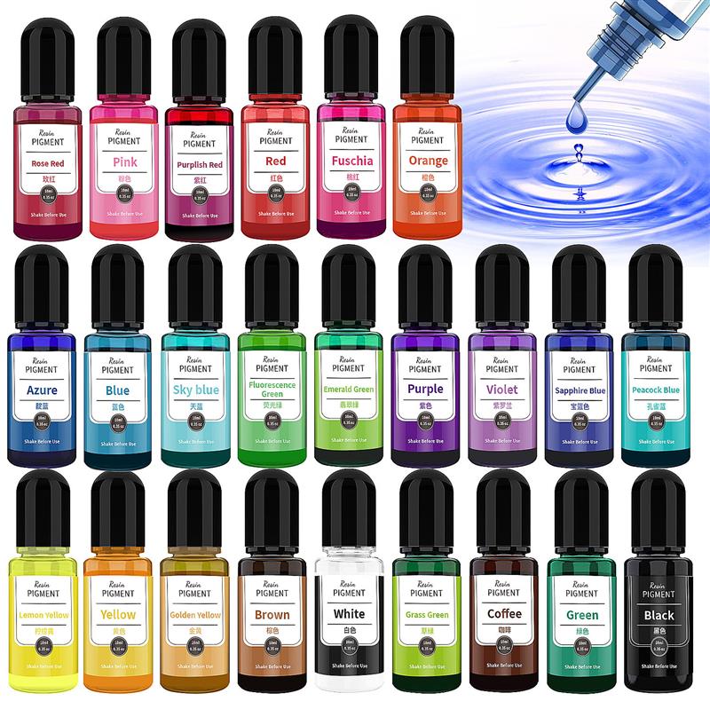Alcohol Ink Set - 24 kolorowy atrament artystyczny Pigment z