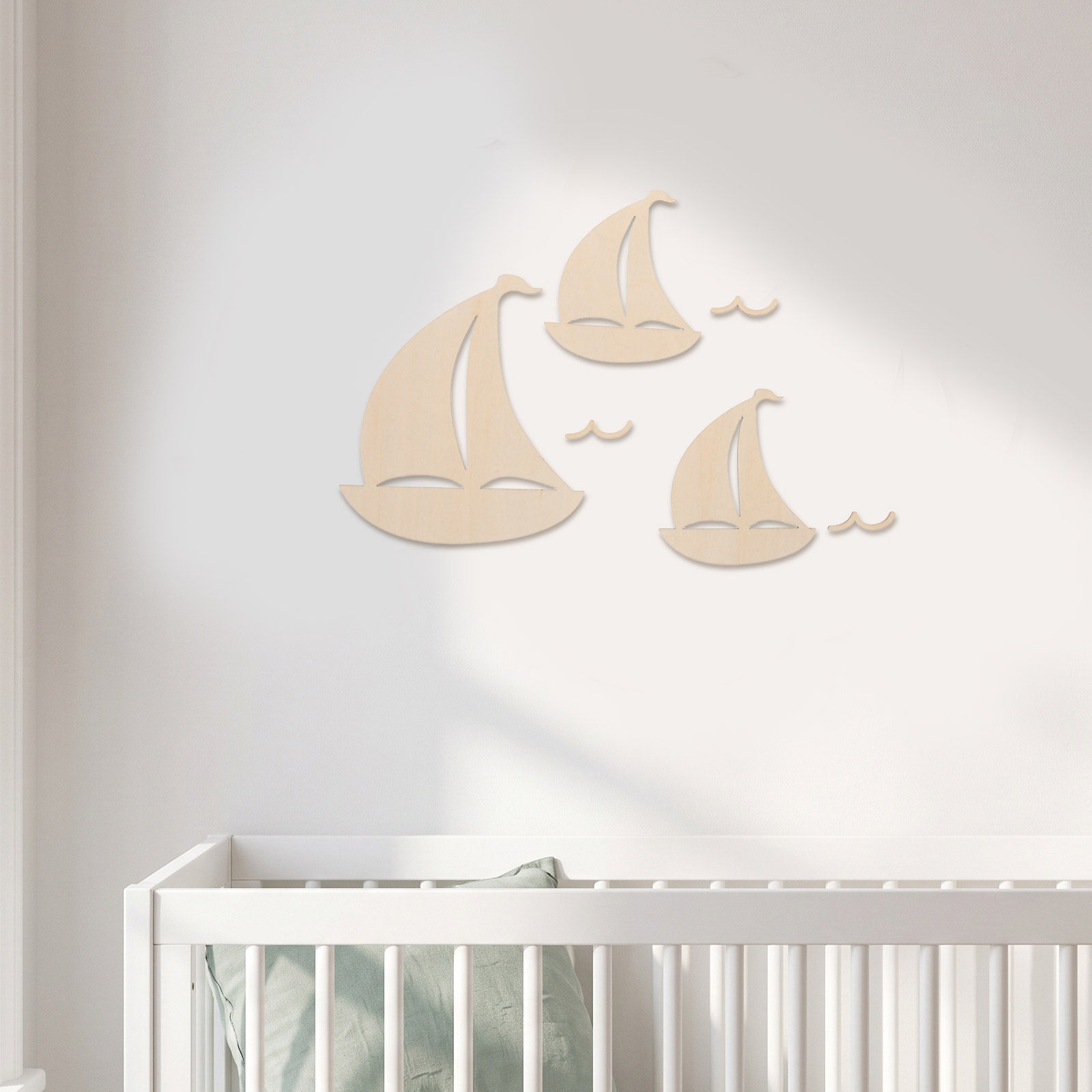 6 sztuk drewnianych dekoracji  – Art And Craft For Nursery recenzja i cena