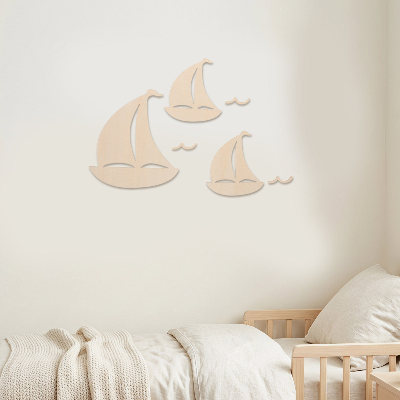 6 sztuk drewnianych dekoracji  – Art And Craft For Nursery recenzja i cena