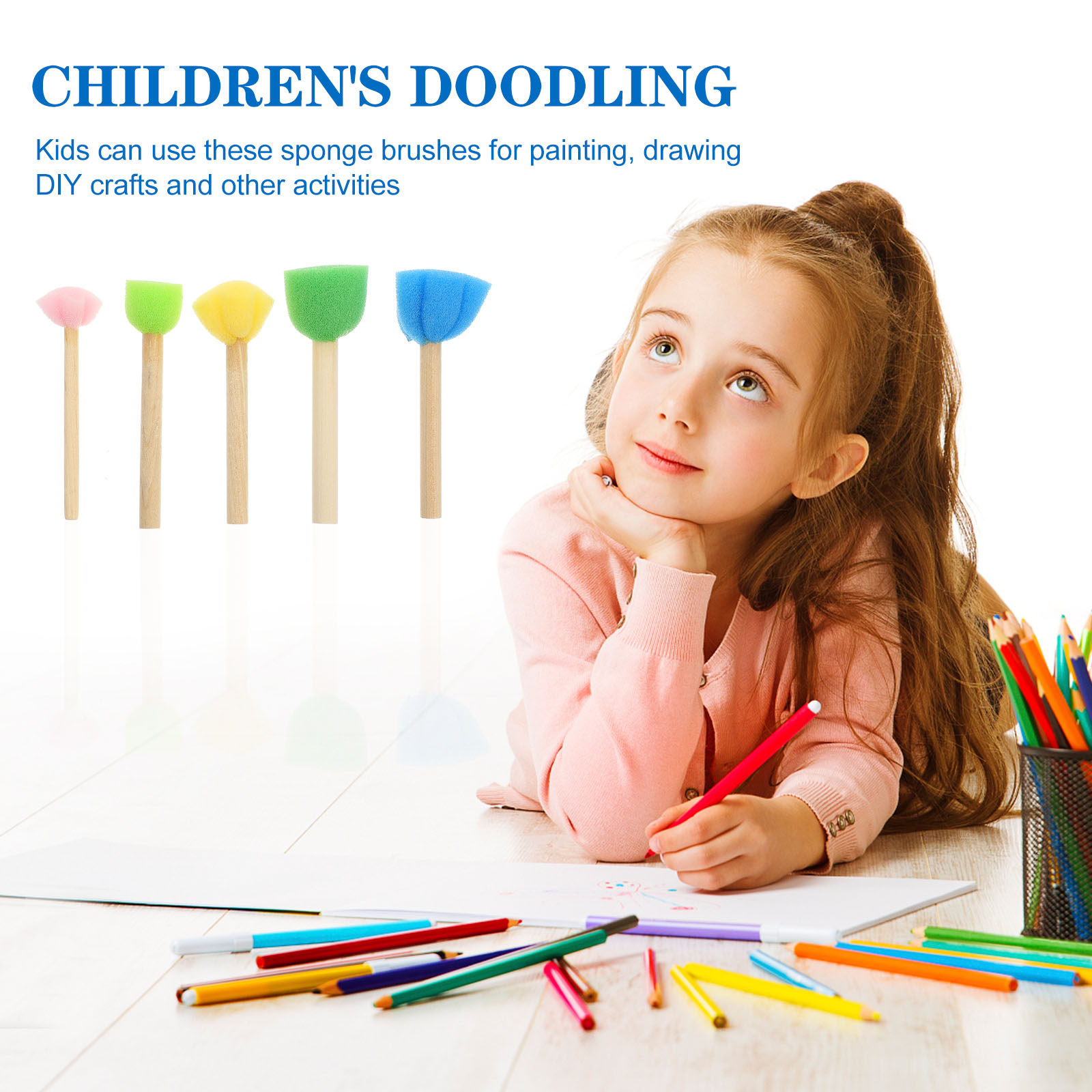 25-częściowy zestaw pędzli gąb – Art And Craft For Nursery recenzja i cena