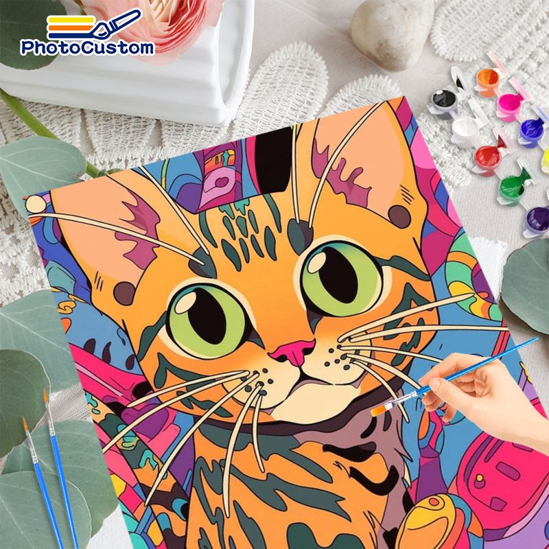 PhotoCustom Obraz Kotka Różowe – Art Craft Ideas Easy recenzja i cena