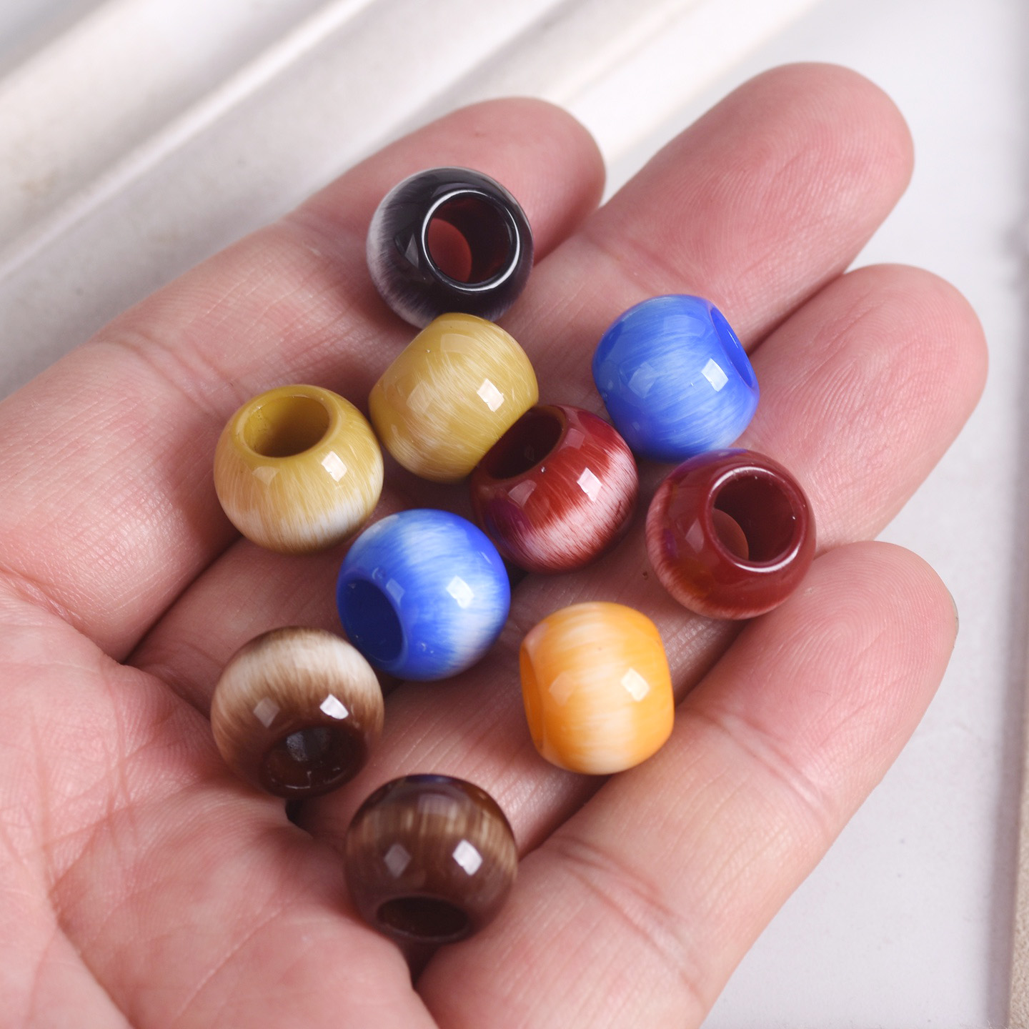 10 szt. Koraliki akrylowe plas – Art Craft Eyes recenzja i cena