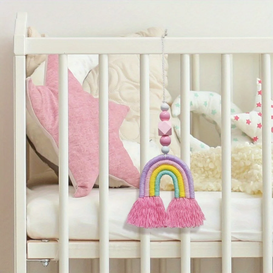 Różowe Tęczowe Kuranty Wietrzn – Art And Craft For Nursery recenzja i cena
