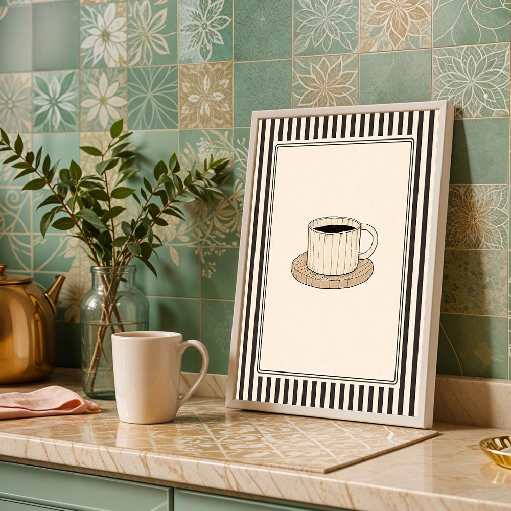 1 szt. bezramowy plakat na płó – Art Craft Kitchen recenzja i cena