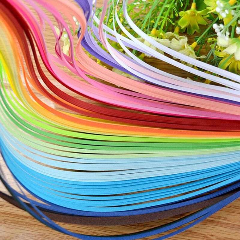 600 szt. Tęczowe paski do quil – Art Quilling Craft recenzja i cena