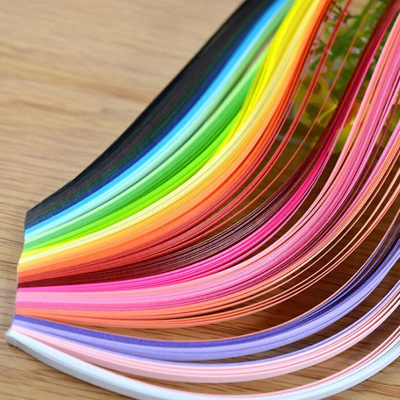 600 szt. Tęczowe paski do quil – Art Quilling Craft recenzja i cena