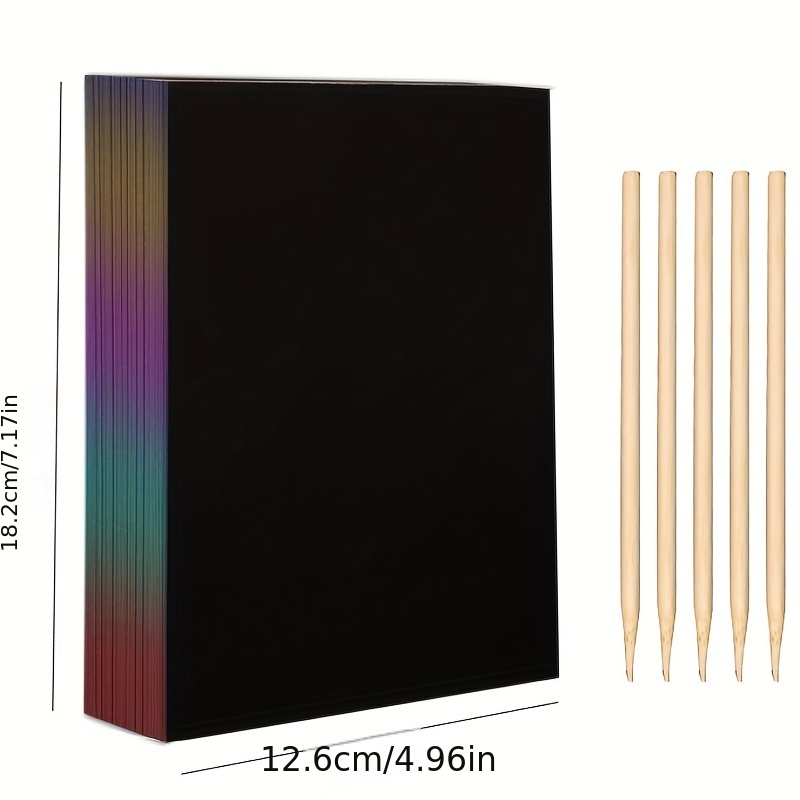 50 szt. Papieru do zdrapywania – Art Craft Rainbow recenzja i cena