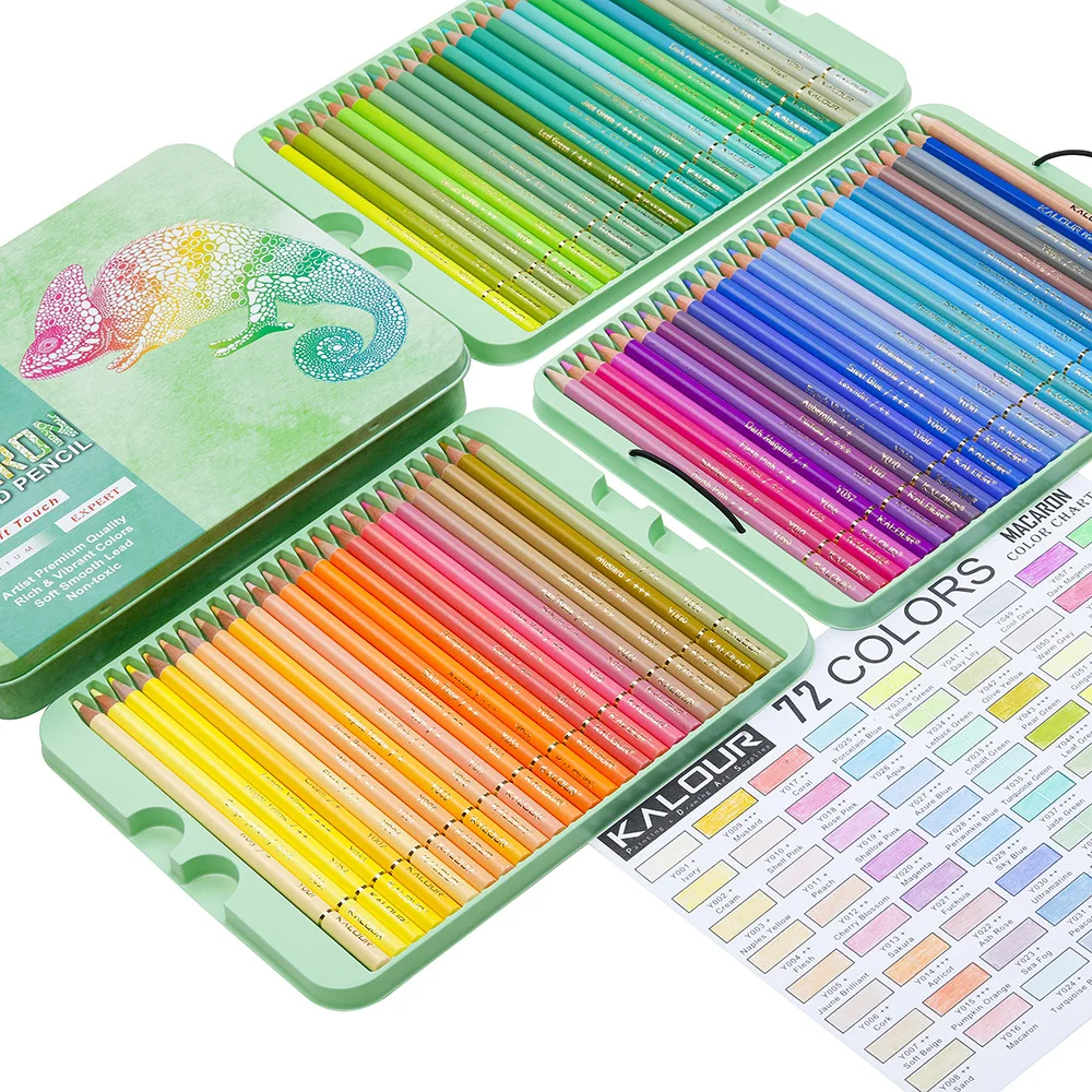 72 szt. Kredki Macarons Color  – Colored Pencil Professional recenzja i cena