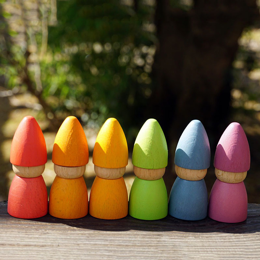 6 sztuk drewnianych figurek do – Art Craft Decoration recenzja i cena