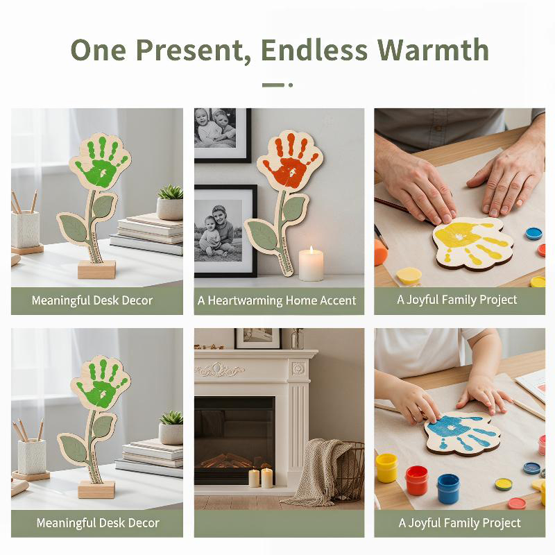 Drewniana tabliczka z odciskie – Art And Craft For Nursery recenzja i cena