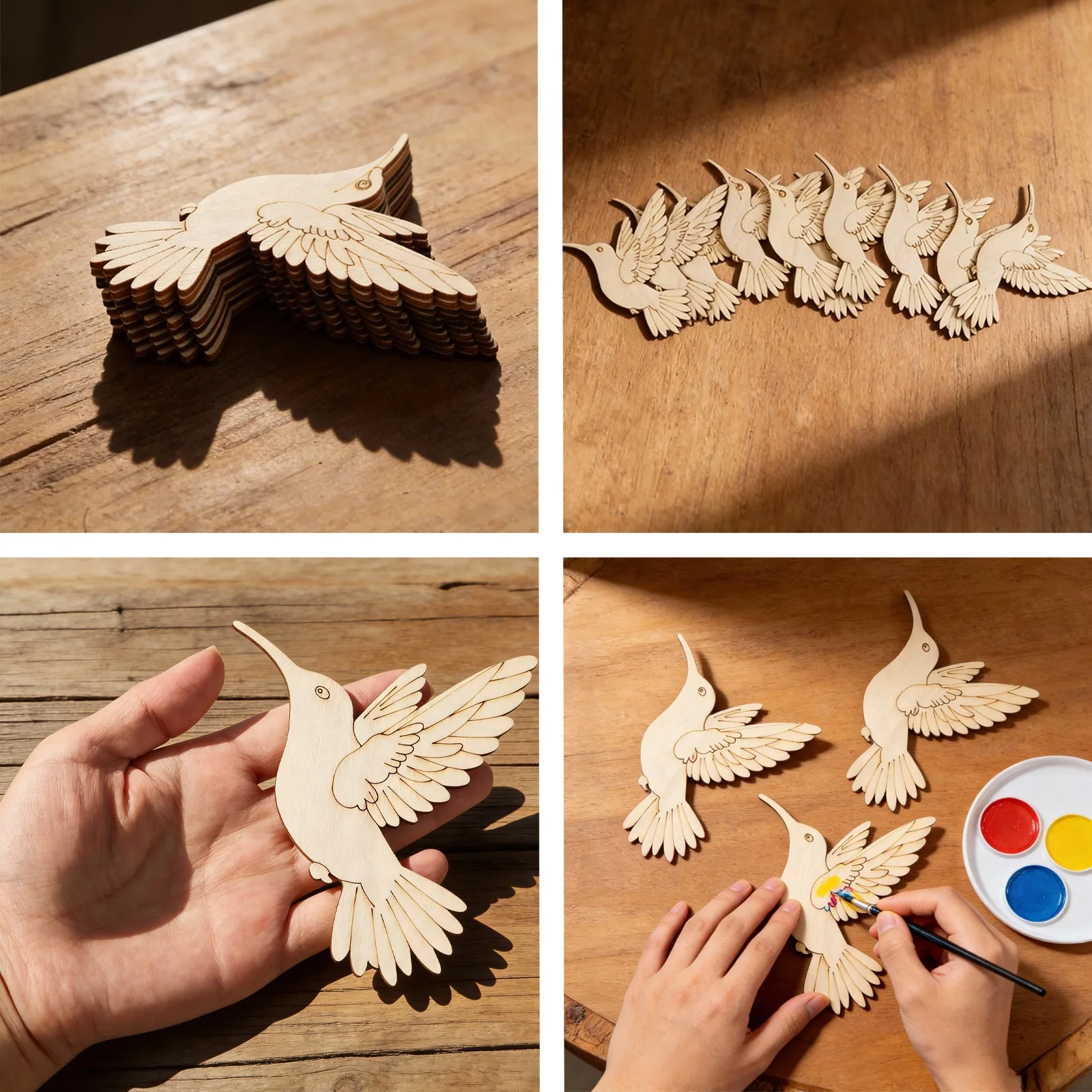 10 szt. Niedokończonych drewni – Art Craft Decoration recenzja i cena