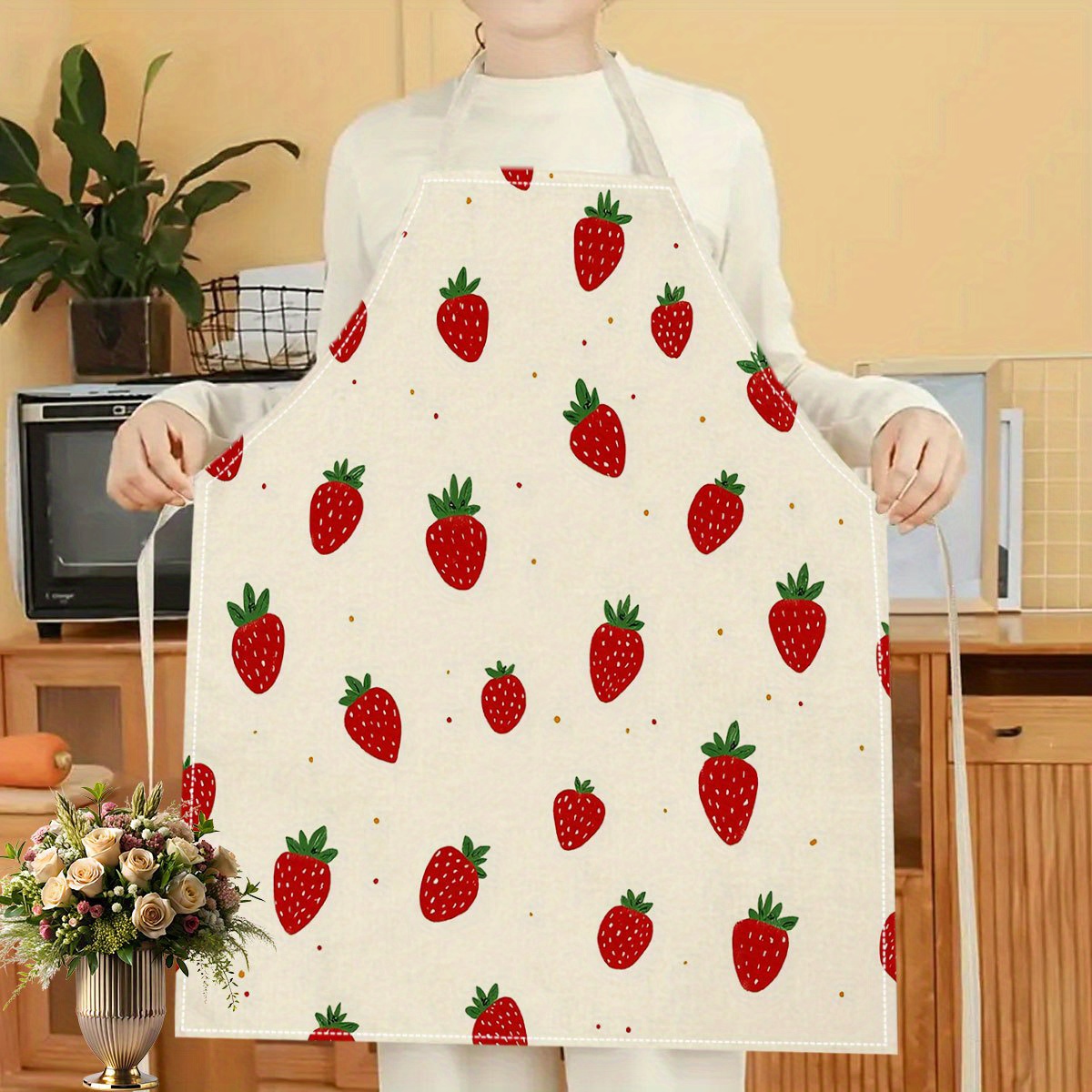 Fartuch w truskawki, wzór owoc – Art Craft Kitchen recenzja i cena