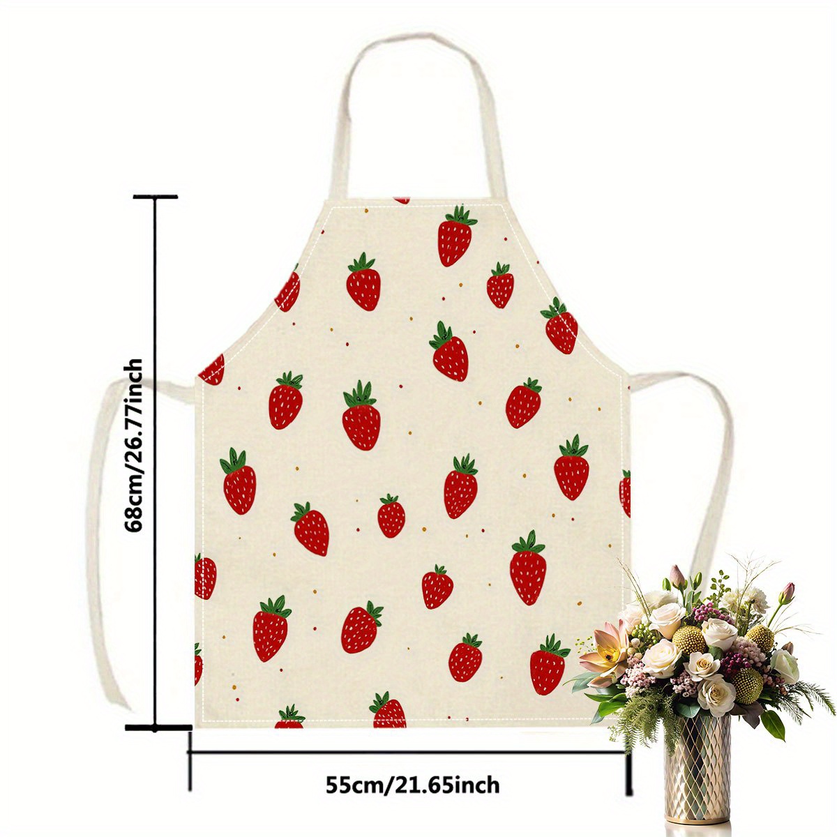 Fartuch w truskawki, wzór owoc – Art Craft Kitchen recenzja i cena