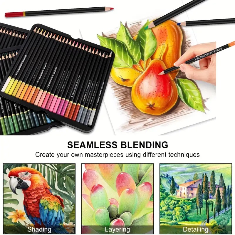 Brutfuner 72 kredki akwarelowe – Colored Pencil Professional recenzja i cena