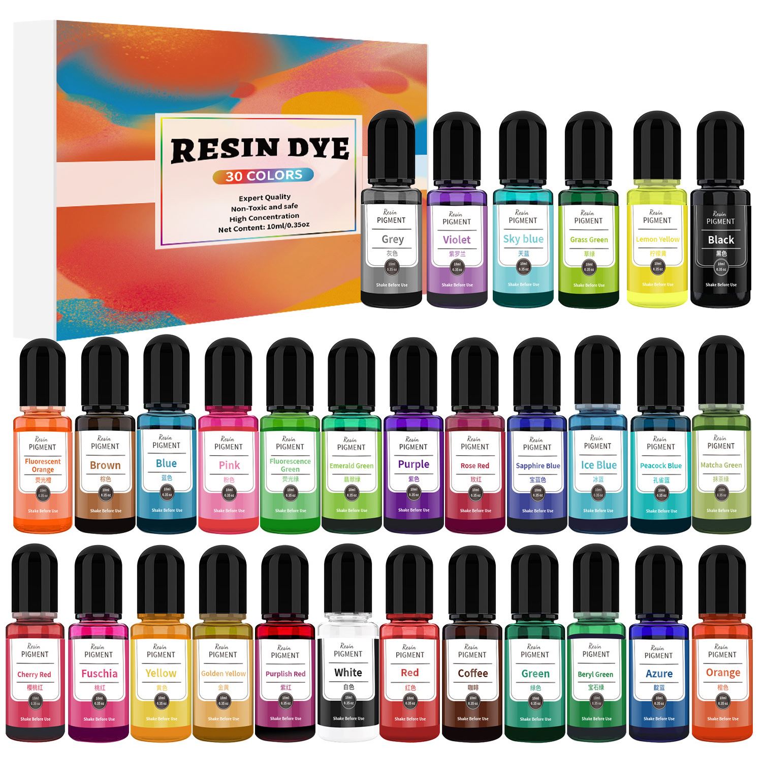 24/30 kolorów Zestaw 10ml Żywi – Alcohol Ink Set recenzja i cena