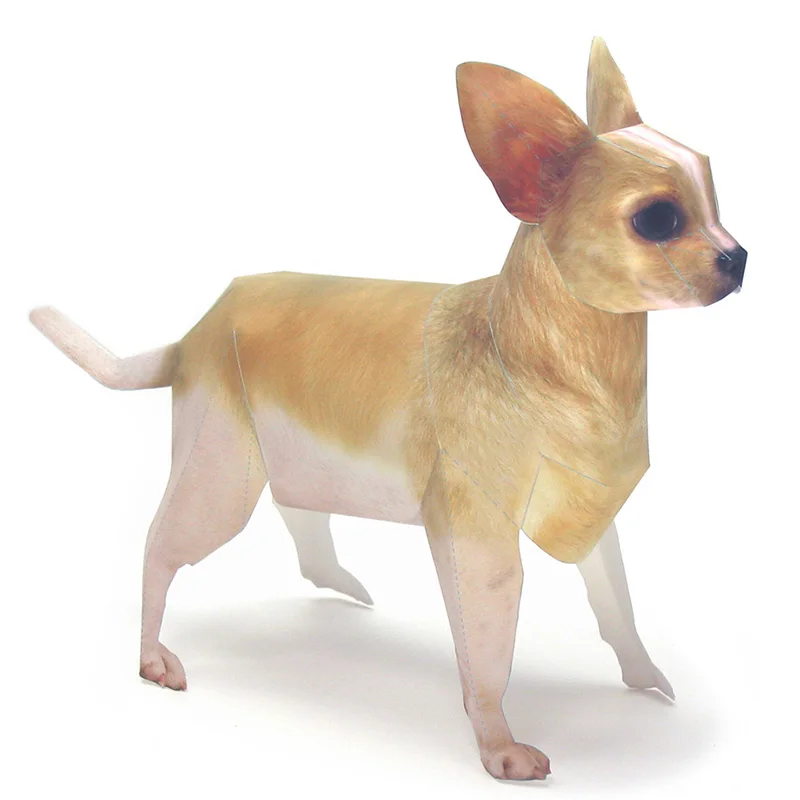 Chihuahua Dog Origami Art Pet  – Art Craft Cardboard recenzja i cena