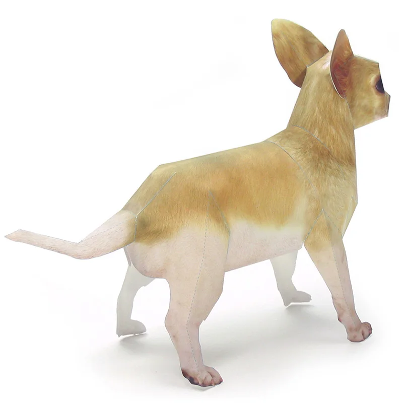 Chihuahua Dog Origami Art Pet  – Art Craft Cardboard recenzja i cena